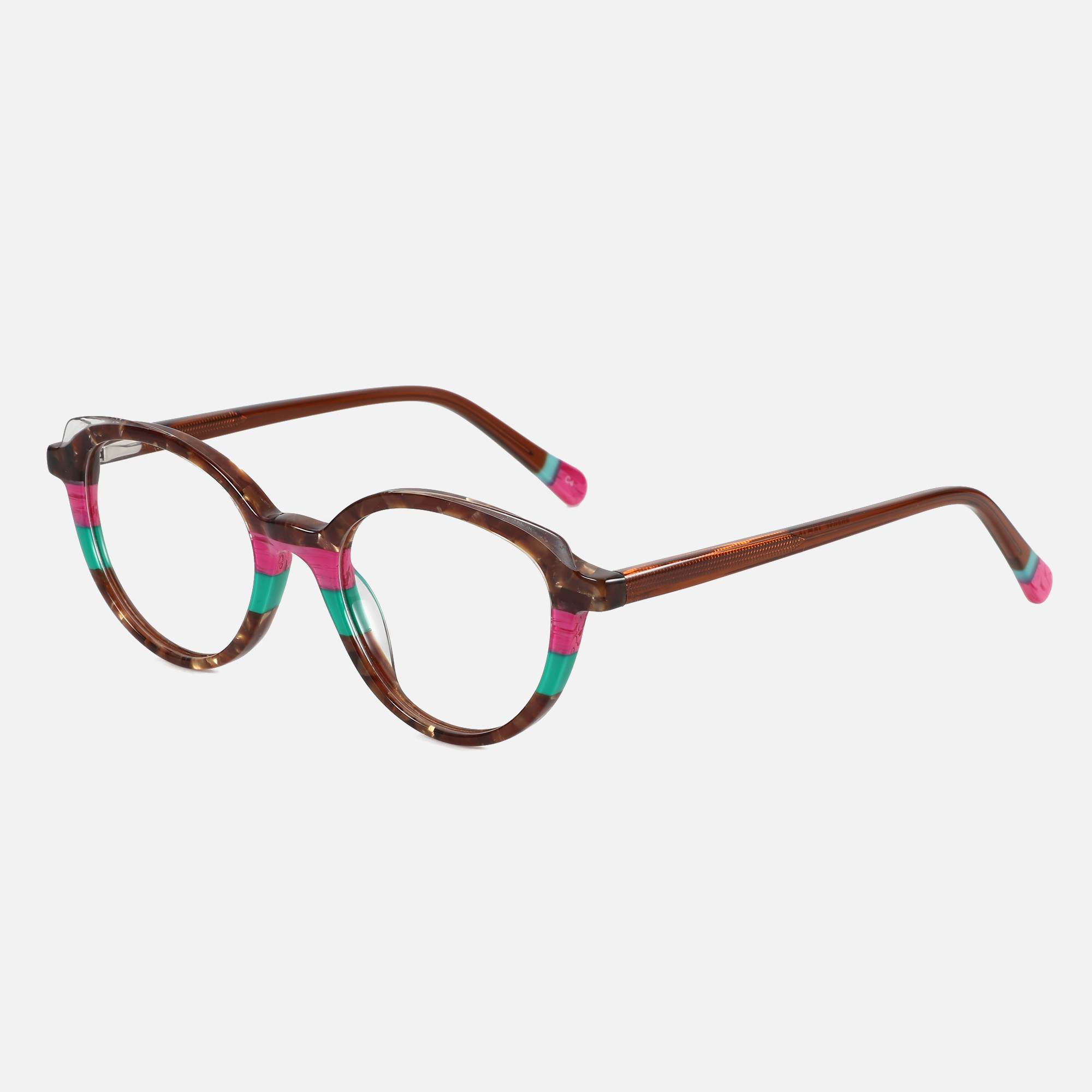 Women'S Fashion Glasses Non Prescription - ZENOTTIC 여성용 타원형 아세테이트 광학 안경테,