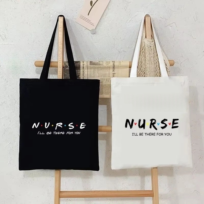 Canvas Tote Bag - 간호사 캔버스 토트백 여성용 프렌즈 TV