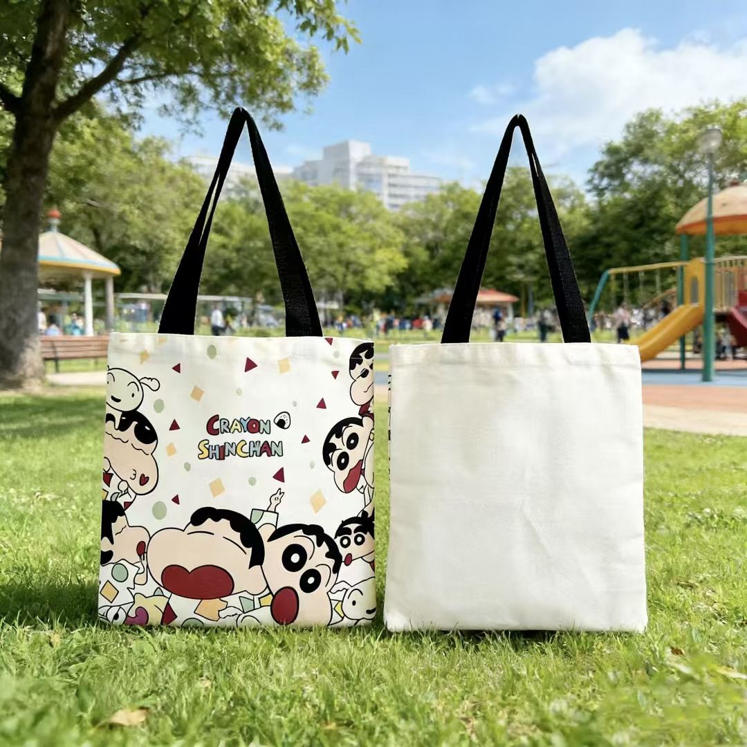 Canvas Tote Bag - 2026 새로운 크레용 신짱 캔버스 토트