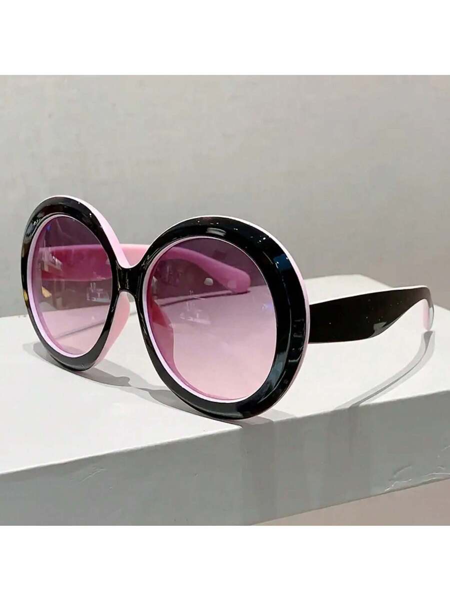 Women'S Fashion Glasses Non Prescription - 여성용 대형 원형 프레임 안경 -