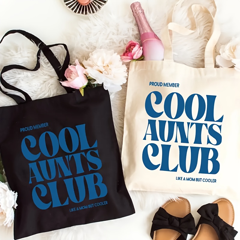 Canvas Tote Bag - Cool Aunts Club 토트 백 여성용
