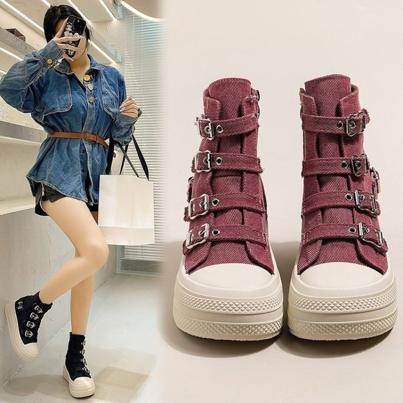 여성용 2025년 봄/여름 신상 캐주얼 다용도 하이탑  - Women'S Fashion Walking Shoes 리뷰 및 가격