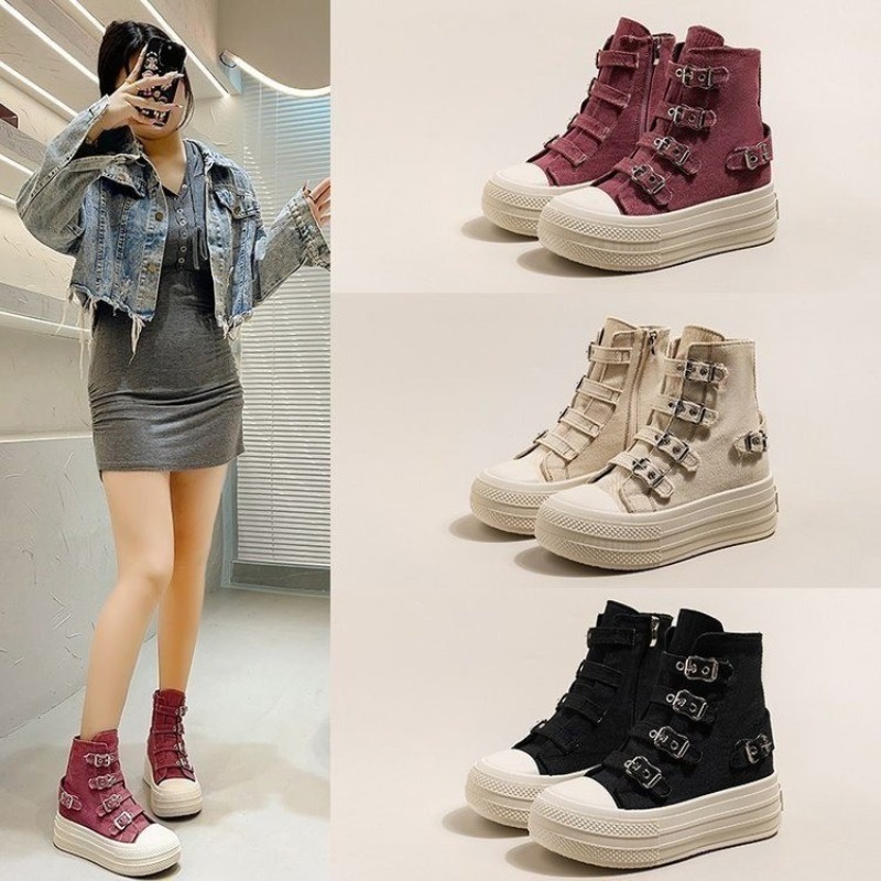 여성용 2025년 봄/여름 신상 캐주얼 다용도 하이탑  - Women'S Fashion Walking Shoes 리뷰 및 가격