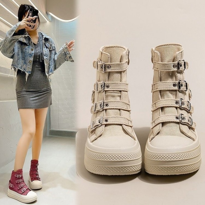 여성용 2025년 봄/여름 신상 캐주얼 다용도 하이탑  - Women'S Fashion Walking Shoes 리뷰 및 가격