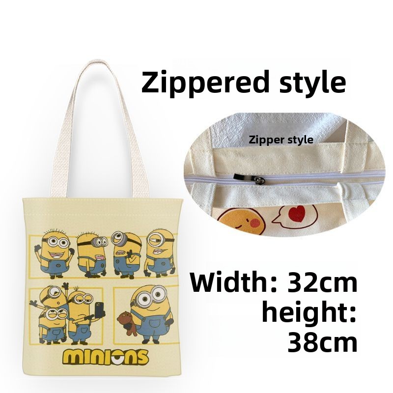 미니언즈 영화 애니메이션 만화 귀여운 캔버스 가방 카와 - Canvas Tote Bag 리뷰 및 가격