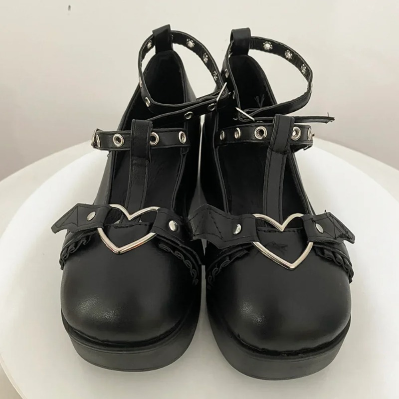 새로운 스위트 하트 버클 웨지 메리 제인 여성 핑크 티 - Women'S Fashion Walking Shoes 리뷰 및 가격