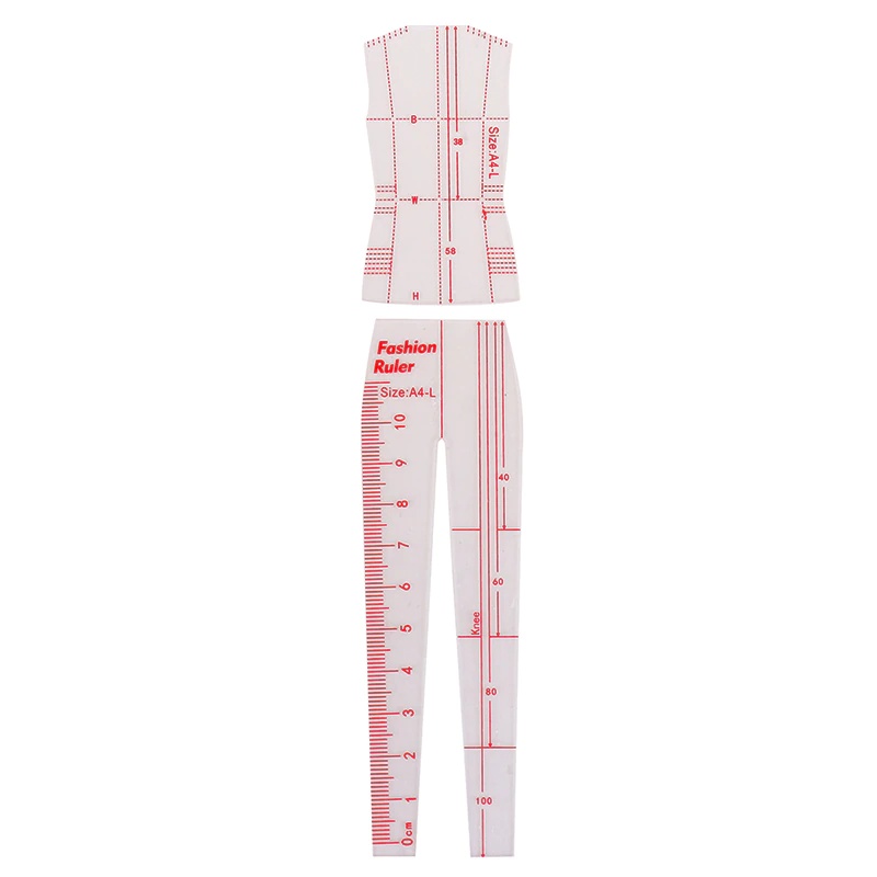 1 세트 여성 패션 드로잉 자, 패션 디자인용 피규어  - Women Fashion Figure Template 리뷰 및 가격