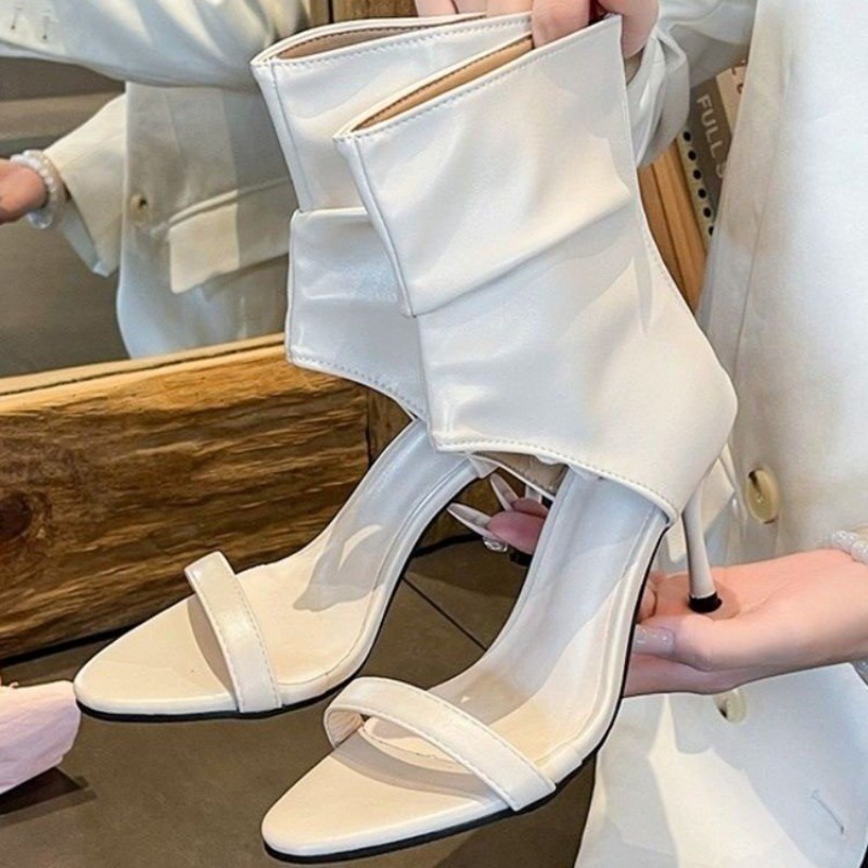 봄 여름 디자인 섹시한 오픈토 속이 비치는 얇은 굽의  - Women'S Fashion Designer Clothes 리뷰 및 가격