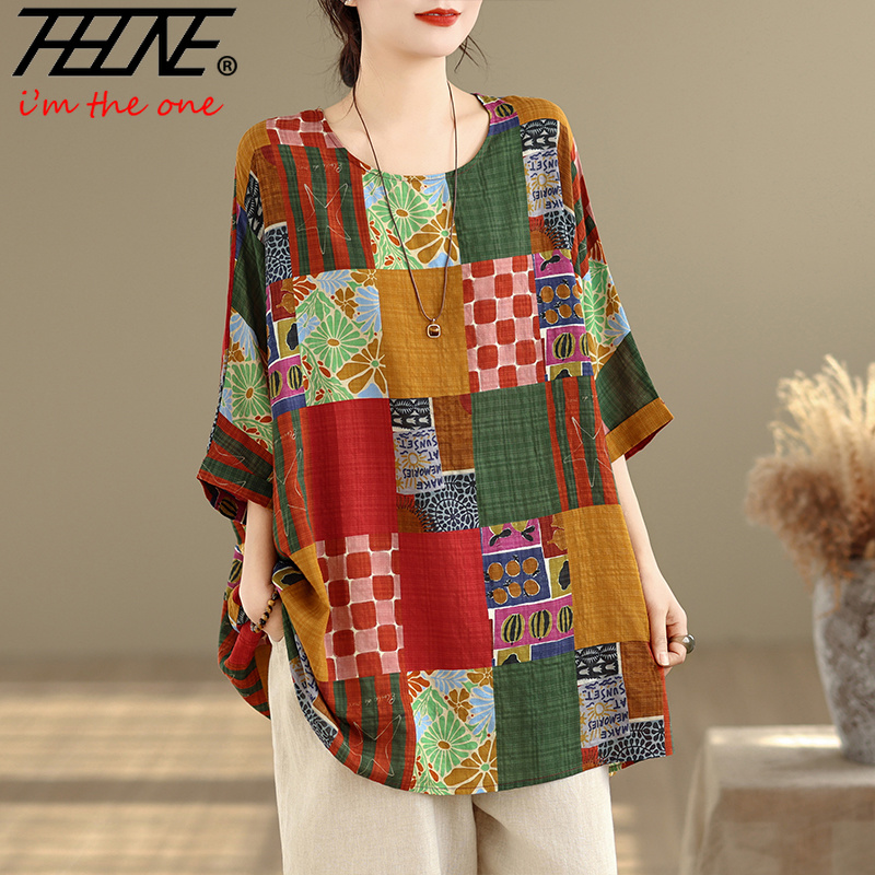 THHONE 여성용 프린트 루즈핏 플러스 사이즈 코튼  - Women'S Fashion Jersey 리뷰 및 가격