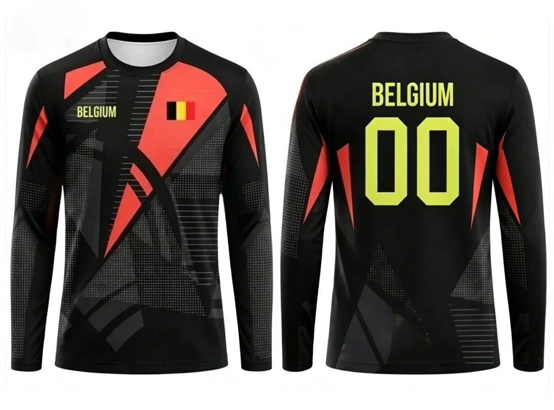2026년 신상 벨기에 라운드넥 긴팔 축구 유니폼, 남 - Women'S Fashion Jersey 리뷰 및 가격