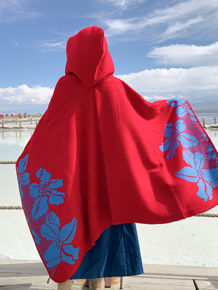 여성용 모조 캐시미어 스카프, 겨울 보호 후드 판초,  - Women'S Fashion Poncho 리뷰 및 가격