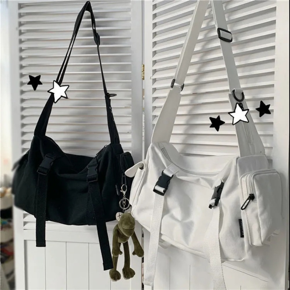 여성용 블랙 크로스 바디 백, 포켓 캔버스 디자인, 대 - Canvas Tote Bag 리뷰 및 가격