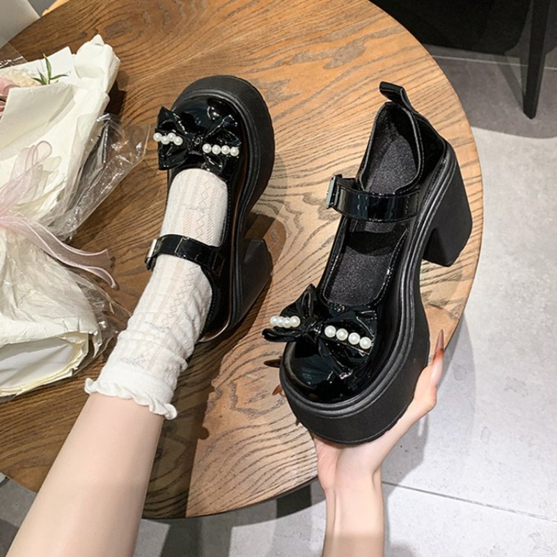 2026 로리타 슈즈 블랙 슈퍼 하이힐 메리 제인 슈즈 - Women'S Fashion Walking Shoes 리뷰 및 가격