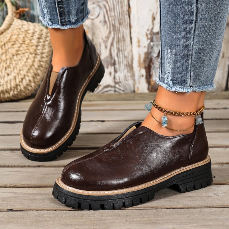 레트로 영국 스타일 여성화 봄 가을 굽 높은 싱글 슈즈 - Women'S Fashion Walking Shoes 리뷰 및 가격