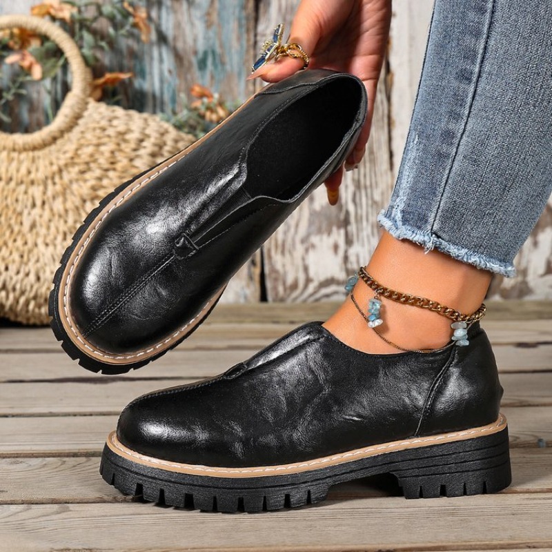 레트로 영국 스타일 여성화 봄 가을 굽 높은 싱글 슈즈 - Women'S Fashion Walking Shoes 리뷰 및 가격