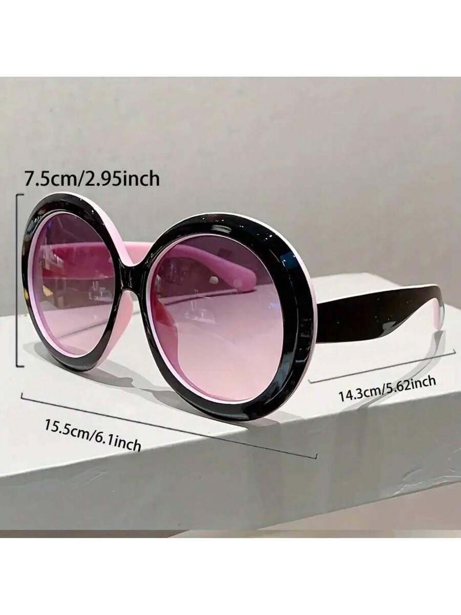 여성용 대형 원형 프레임 안경 - 블랙 프레임 비처방전 - Women'S Fashion Glasses Non Prescription 리뷰 및 가격