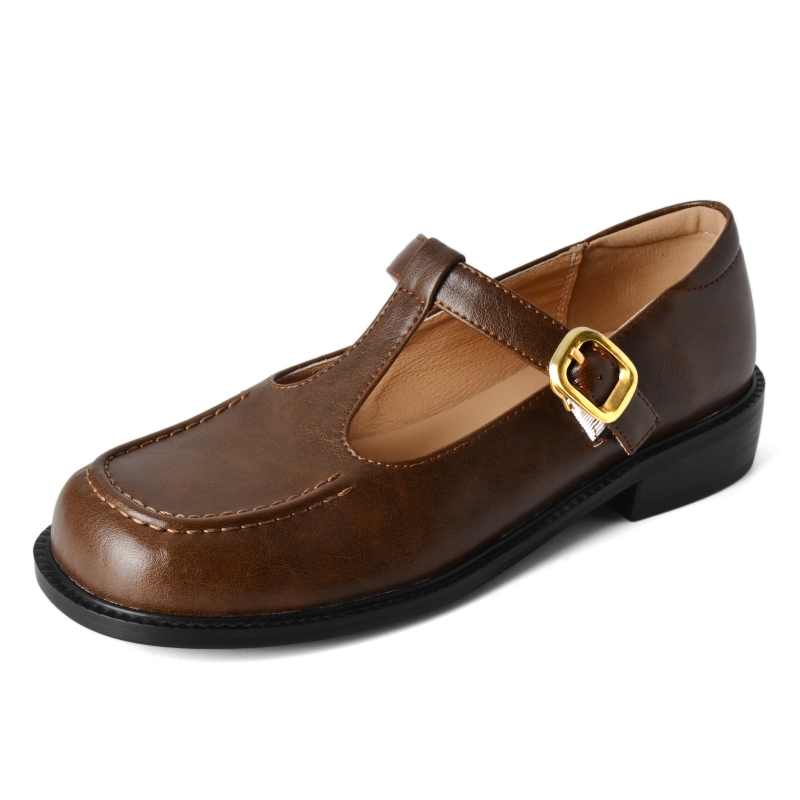 캐주얼 여성 플랫 슈즈 정품 가죽 패션 편안한 T-스트 - Women'S Fashion Walking Shoes 리뷰 및 가격