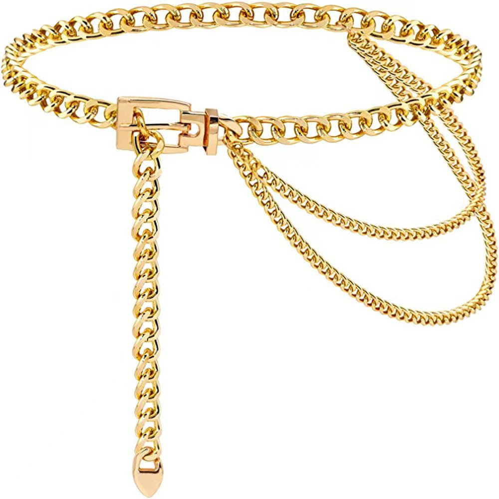 펑크 허리 체인 금속 벨트 계층화 된 바디 체인 하네스 - Women'S Fashion Harness 리뷰 및 가격
