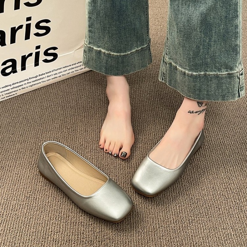 여성 플랫 슈즈 스퀘어 토 발레 플랫 미니멀리스트 얕은 - Women'S Fashion Walking Shoes 리뷰 및 가격
